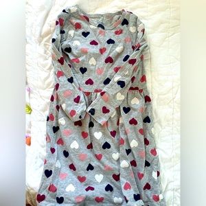 Girls carters heart dress size 5t